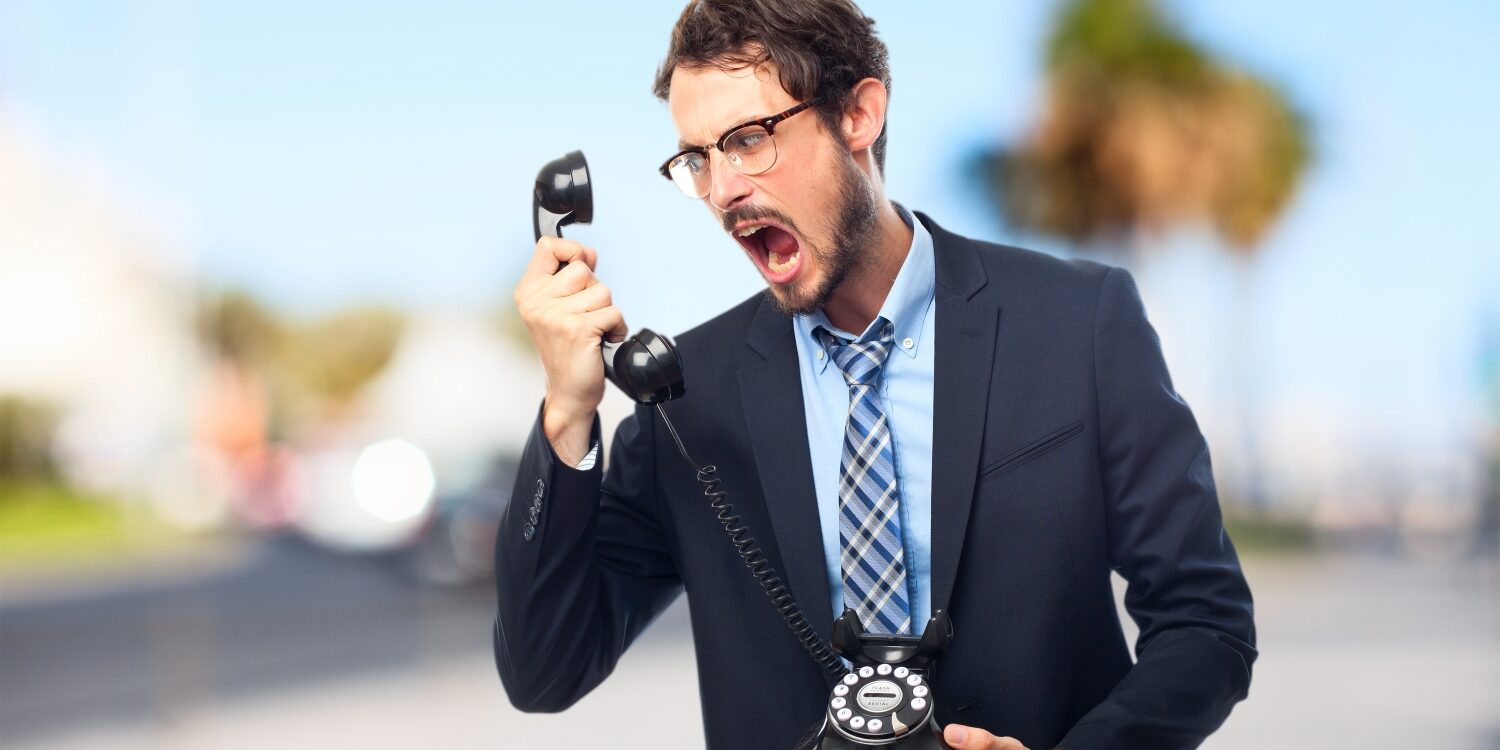 Frustrated Client Trying to Reach Web Designer Frustrated Client Trying to Reach Web Designer