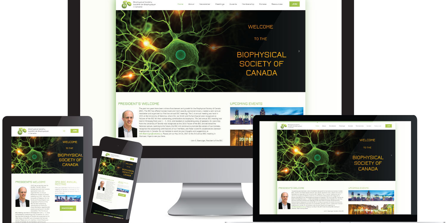 CryoDragon (Kitchener Waterloo Cambridge) Website Design Biophysical Society of Canada