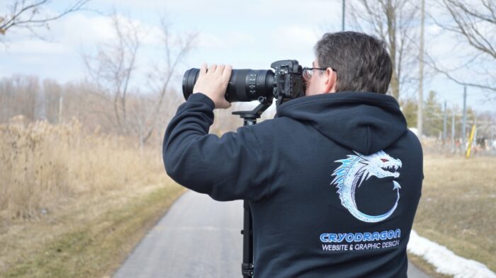 Craig Taking Photos with Nikon DSLR March 2017 at University of Waterloo