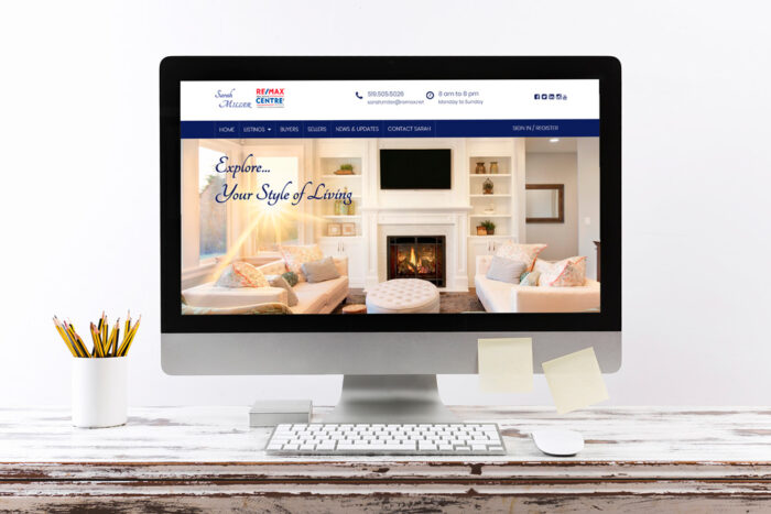 CryoDragon Website Design (Waterloo Kitchener Cambridge Guelph) Sarah Miller REMAX Real Estate Website