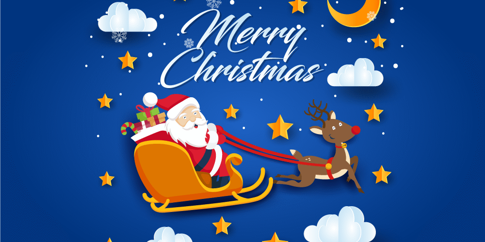 CryoDragon Merry Christmas Happy Holidays 2018 Santa Reindeer