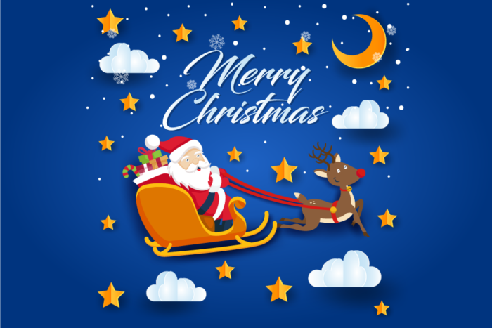 CryoDragon Merry Christmas Happy Holidays 2018 Santa Reindeer