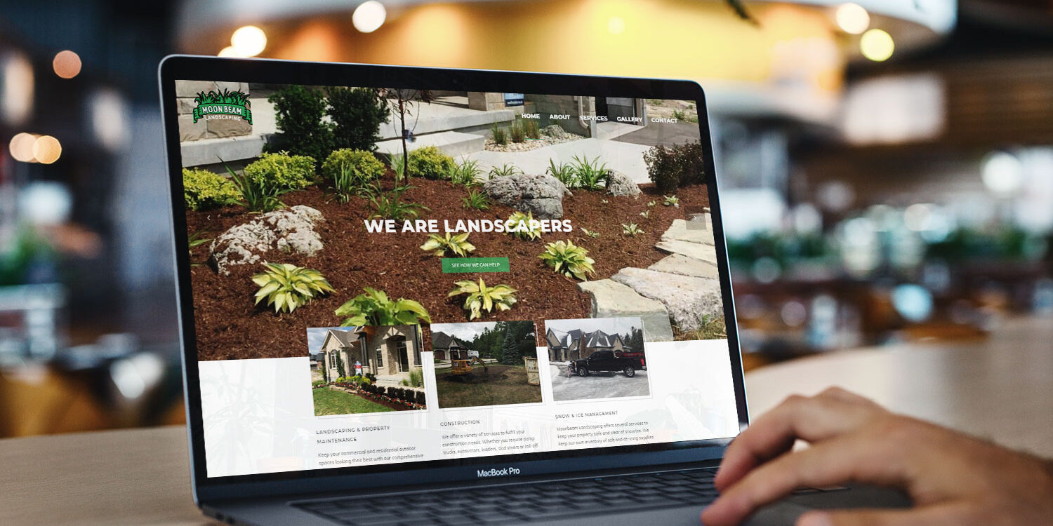 CryoDragon Kitchener Waterloo Website Design Moonbeam Landscaping