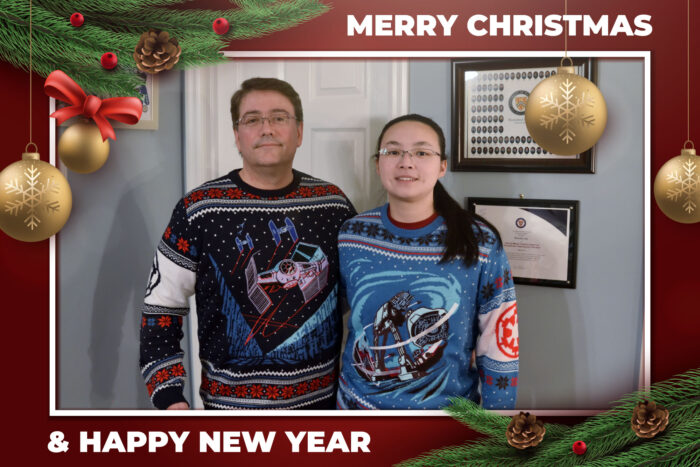 CryoDragon Merry Christmas 2020 and Happy New Year 2020 from Brenda and Craig