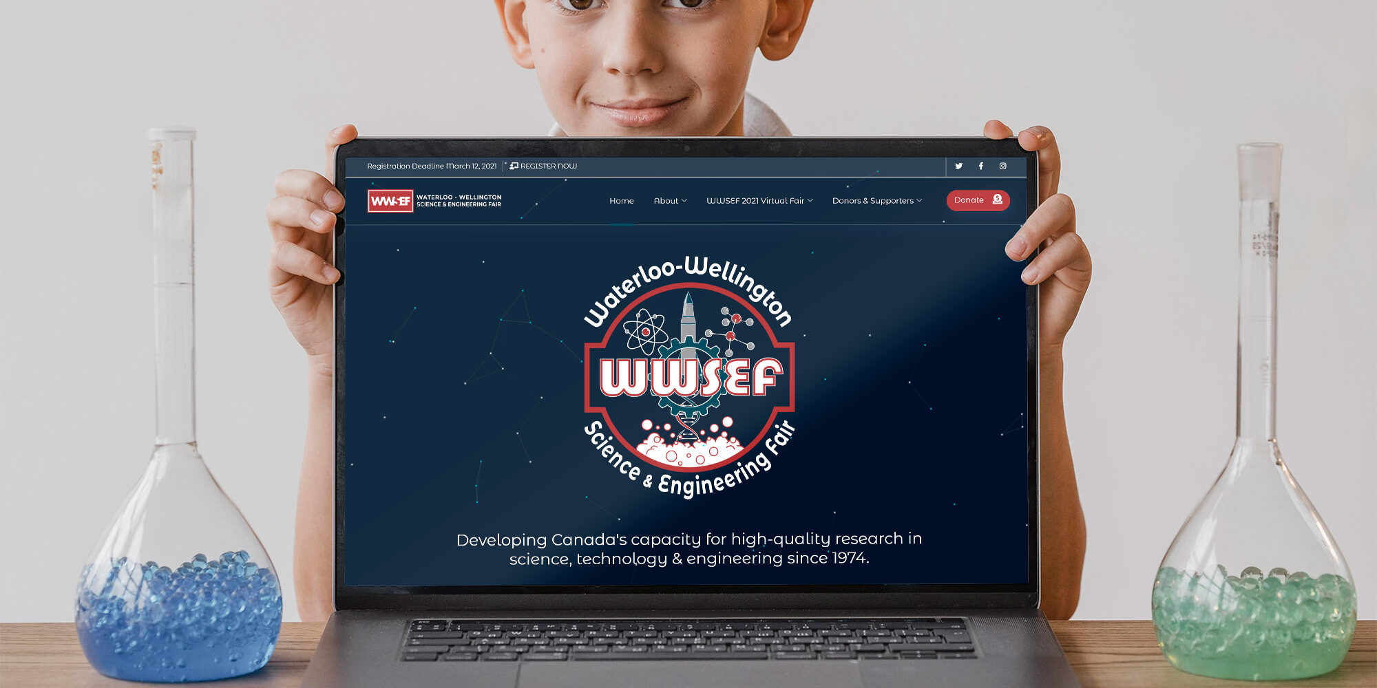 CryoDragon Website Development for Waterloo Wellington Science and Engineering Fair